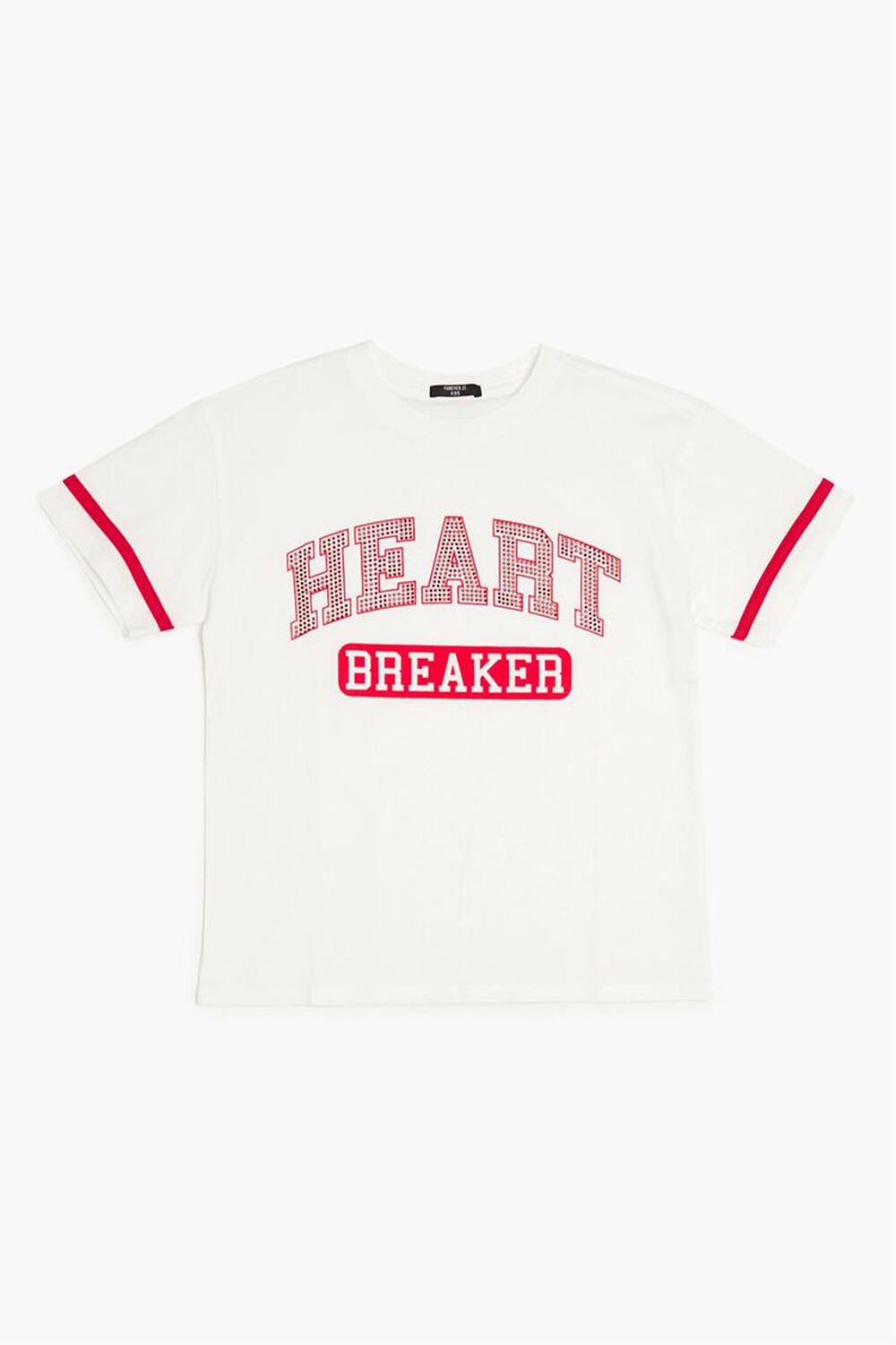 Детская футболка с короткими рукавами от Forever 21 с надписью 'Heart Breaker' и стразами Forever21