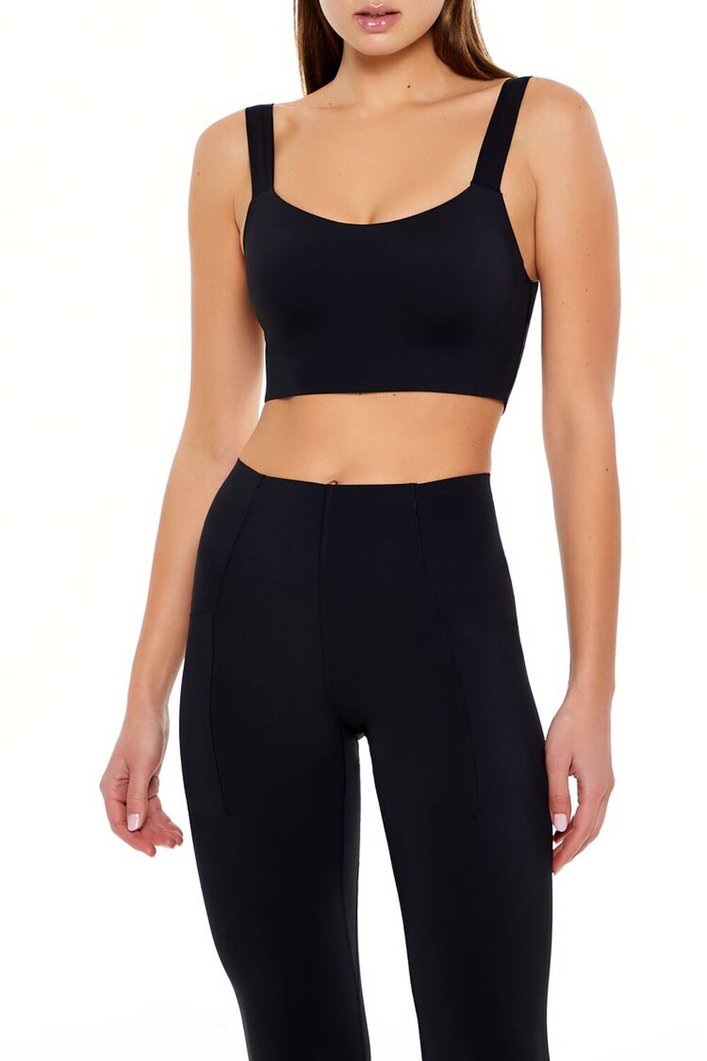 Cutout Longline Sports Bra Forever21