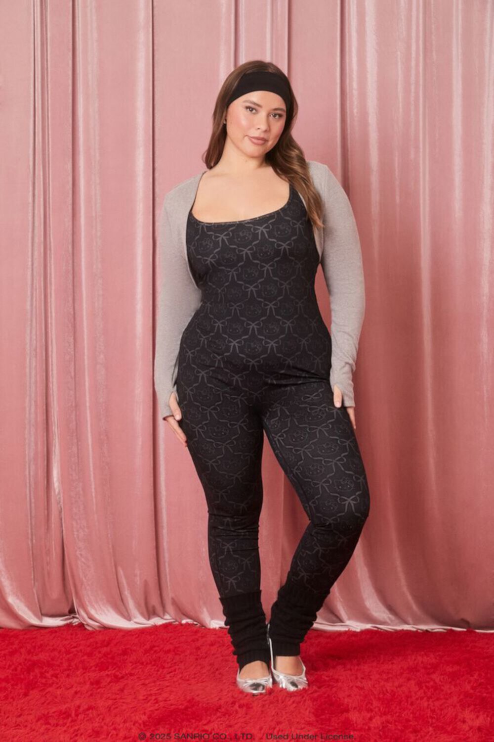 Комбинезон Plus Size Active с принтом Hello Kitty и квадратным вырезом, Forever 21 Forever21