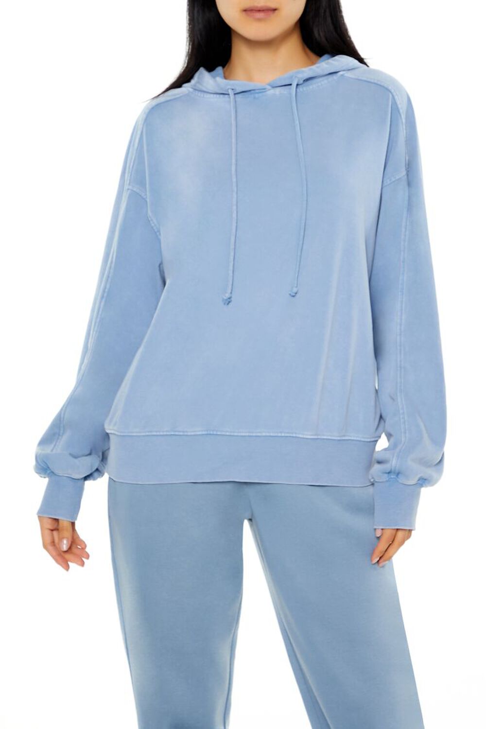 Oversized Drop-Sleeve Hoodie Forever21