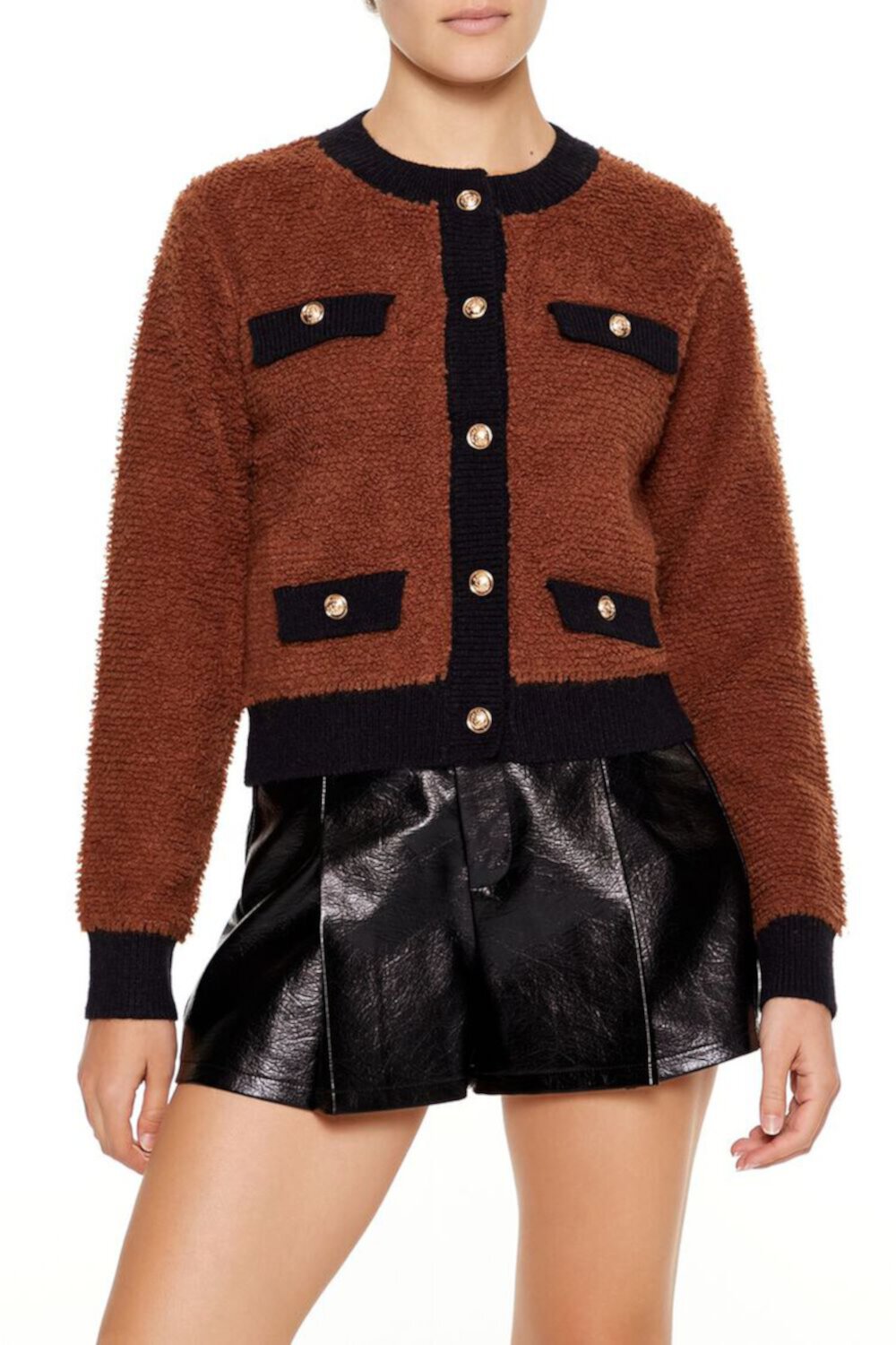 Two-Tone Cardigan Sweater Forever21