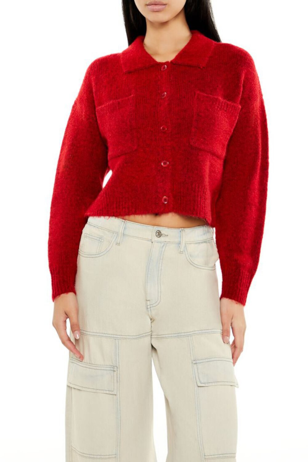 Cropped Cardigan Sweater Forever21