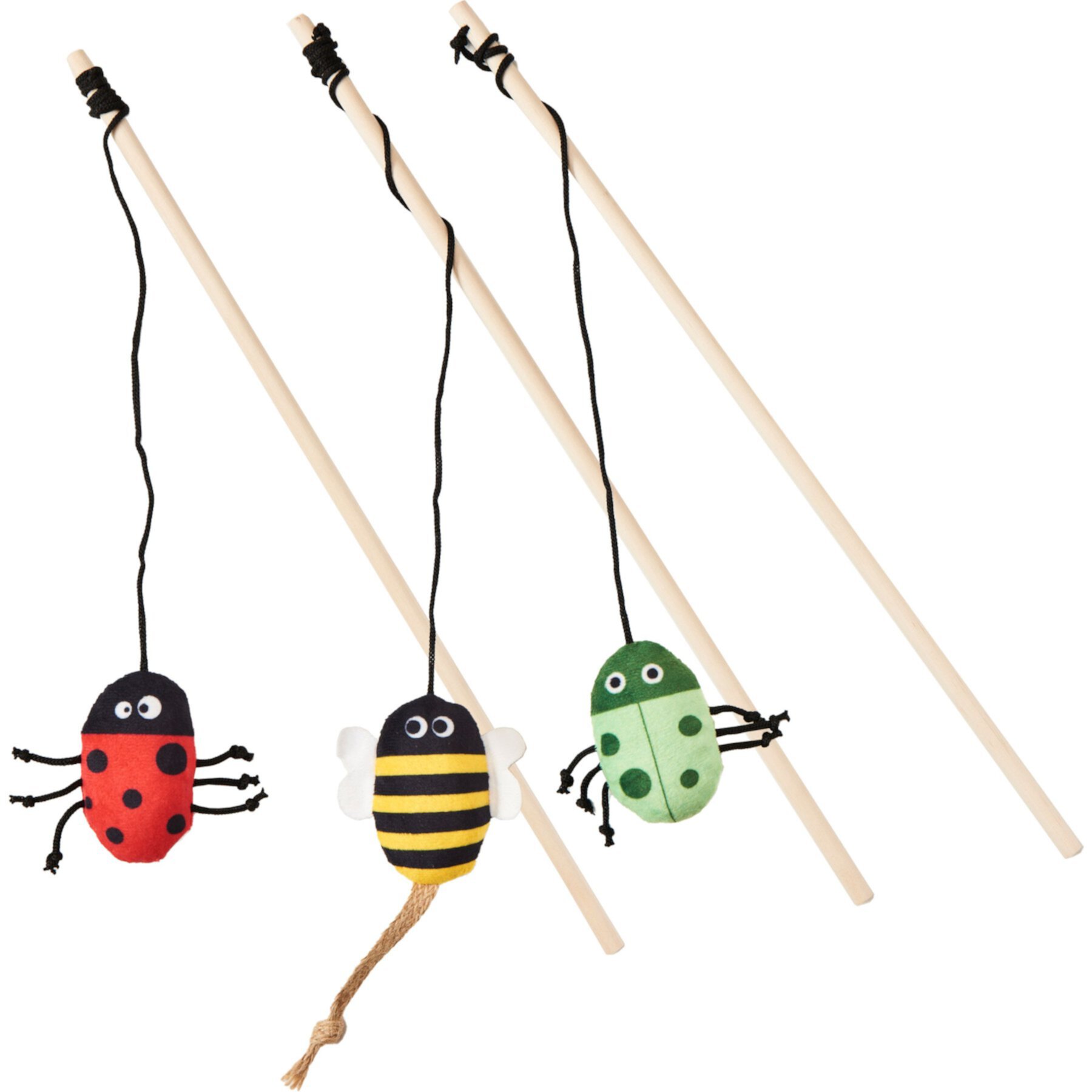 Ethical Pet Love The Earth Insect Teaser Wand Cat Toy with Catnip, Character Varies Ethical Pet