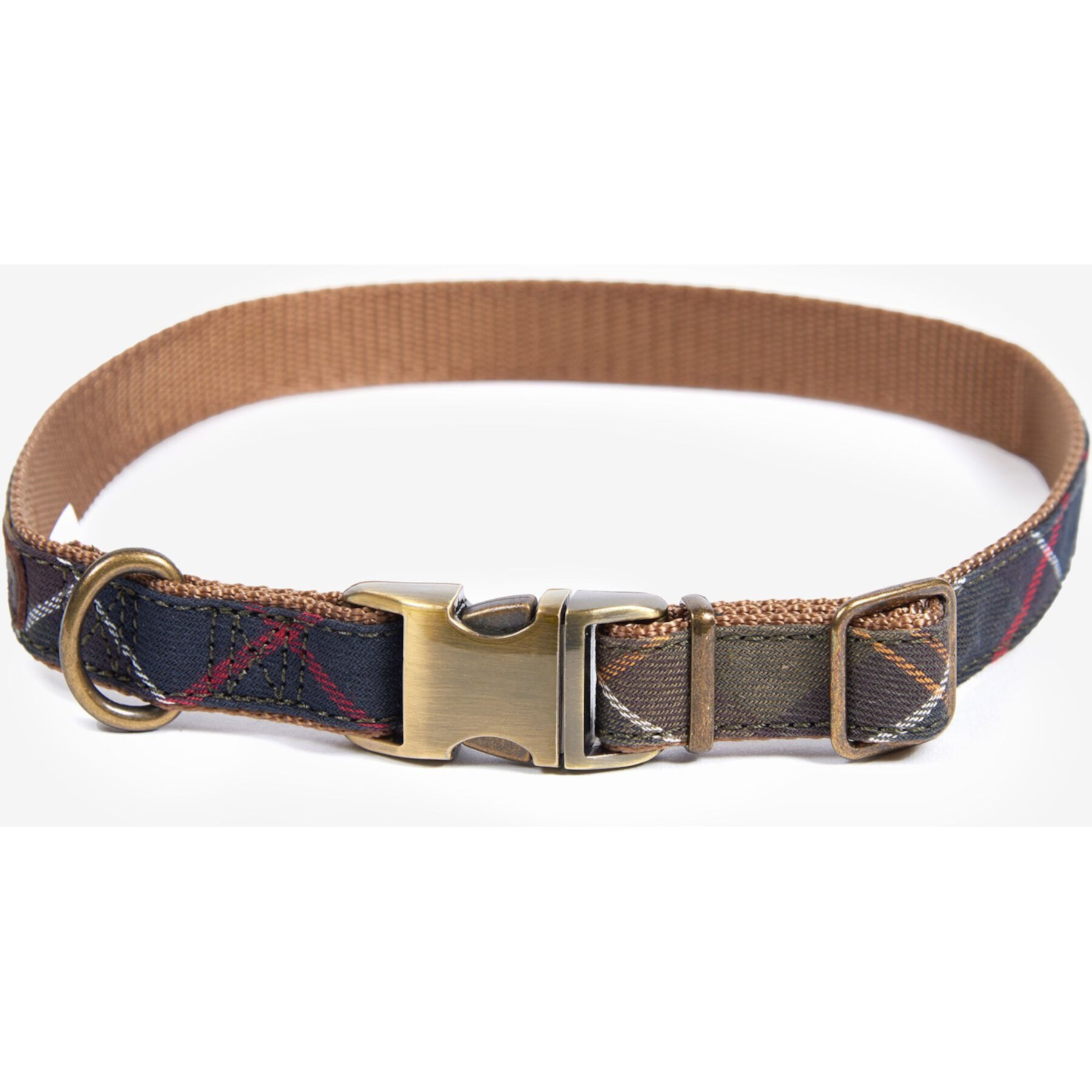 Barbour Webbing Dog Collar, Classic Tartan Barbour