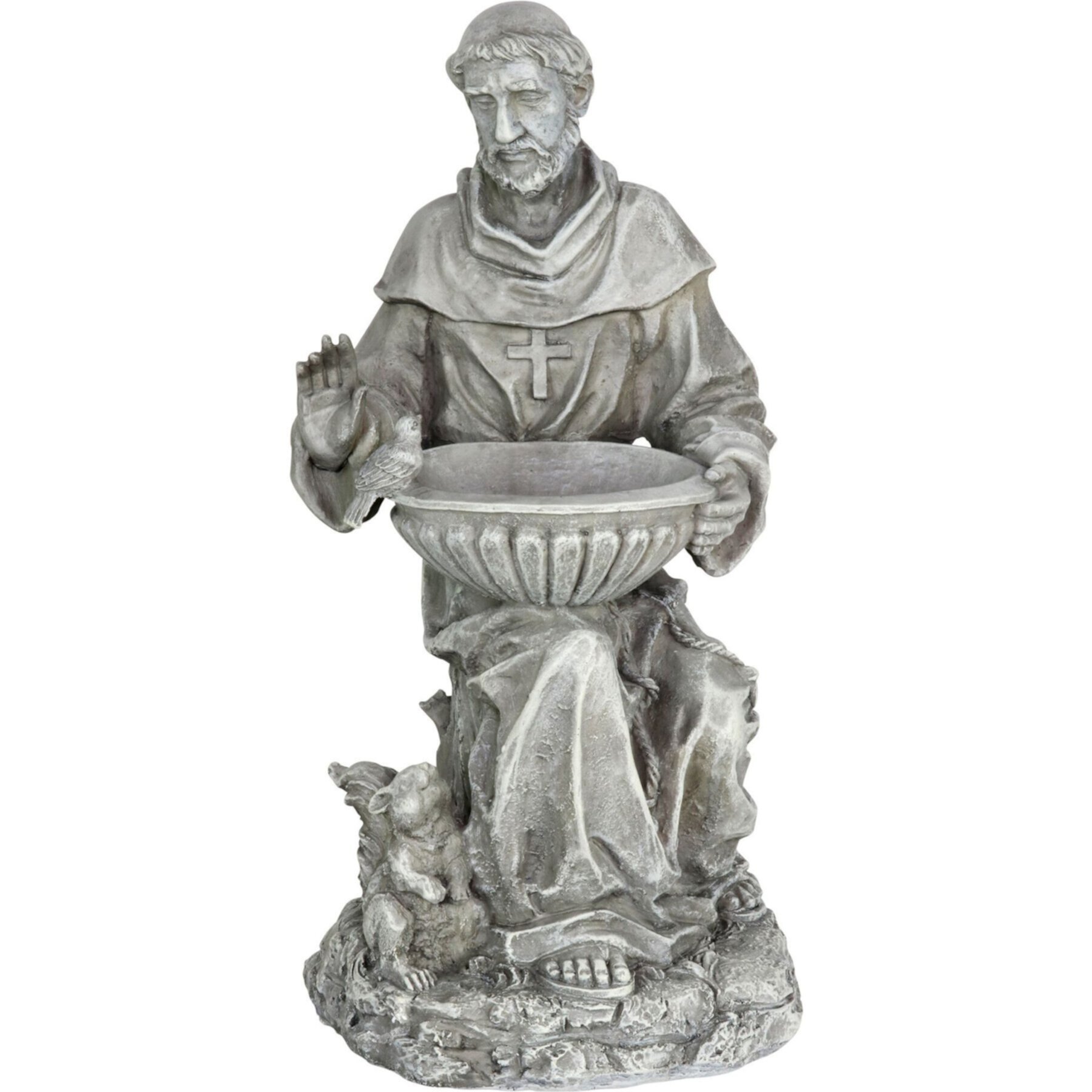 Exhart Saint Francis Garden Statue Bird Feeder Exhart