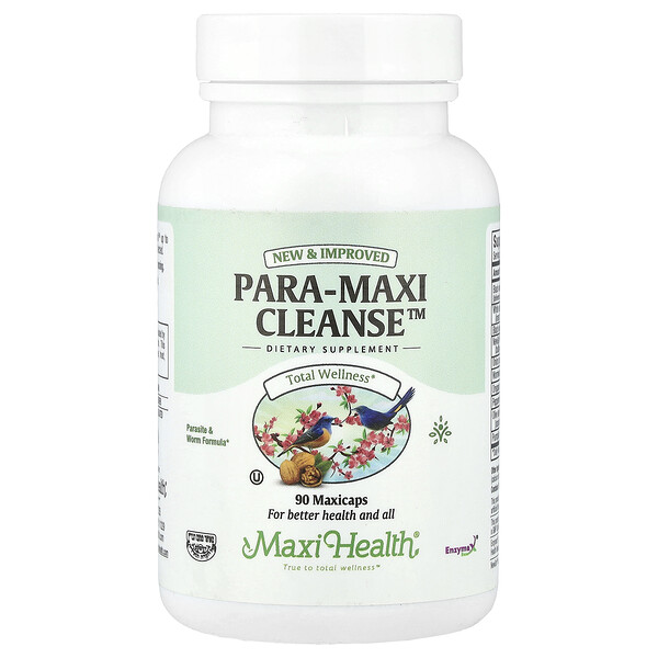 Para-Maxi Cleanse™ - антипаразитарная формула очистки, 90 вегетарианских максикапсул Maxi Health