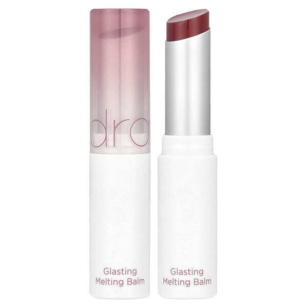 Мягкий веганский бальзам для губ Glasting Melting Balm 07 Mauve Whip, 3.5 г - увлажняющий, с прозрачным сиянием Rom&nd