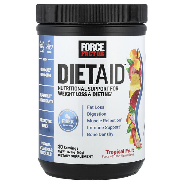 DietAid™, Tropical Fruit, 16.3 oz (462 g) Force Factor