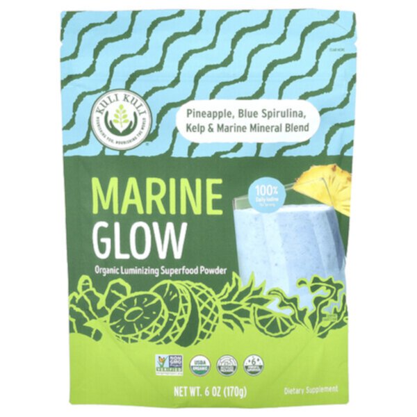 Marine Glow, Organic Luminizing Superfood Powder, 6 oz (170 g) Kuli Kuli