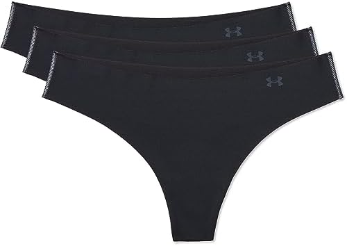 Under Armour Women's 3-pack Pure Stretch No Show Thong Underwear, All-day Comfort & Ultra-soft Fit Under Armour