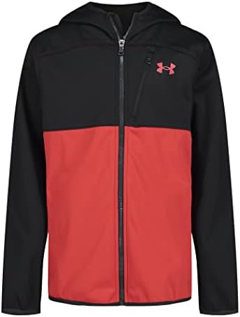 Легкая и водоотталкивающая куртка Under Armour для мальчиков Sim Softshell с капюшоном и молнией Under Armour