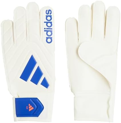 adidas Unisex-Adult Copa Club Goalie Gloves, White/Lucid Blue/Solar Red, 12 Adidas