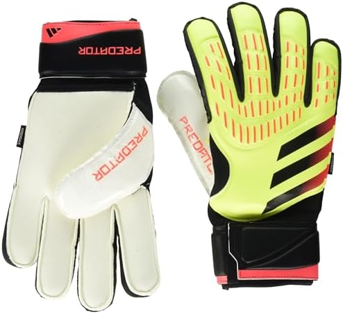 adidas Unisex Match Goalie Gloves Solar Yellow/Black/Solar Red 11.5 Adidas