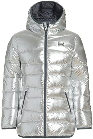 Under Armour Girls' Quilted Puffer Jacket, Front Pockets & Hooded Back, Mid-Weight & Water Repellent Under Armour