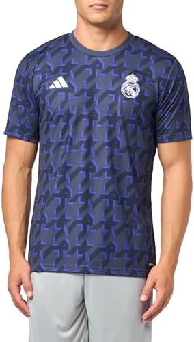 Лонгслив Real Madrid 23/24 от adidas для разминки с влаговыводящей технологией AEROREADY Adidas