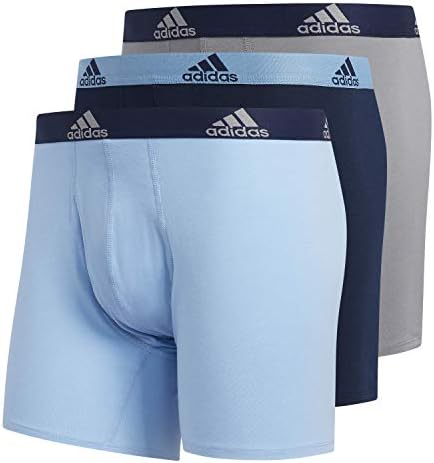 adidas Men's Stretch Cotton Boxer Brief Underwear (3-Pack) -2020 Adidas