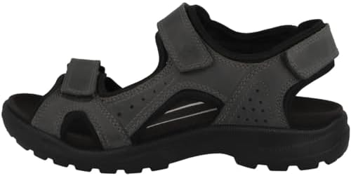 ECCO Mens Onroads Leather Textile Magnet Black Sandals 8-8.5 US Ecco