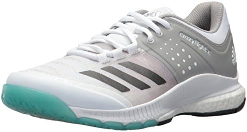 adidas Women's Crazyflight X Volleyball Shoe,White/Night Metallic/Grey,10.5 M US Adidas