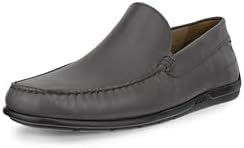 ECCO Men's Classic Moc 2.0 Driving Style Loafer, Steel, 6-6.5 Ecco