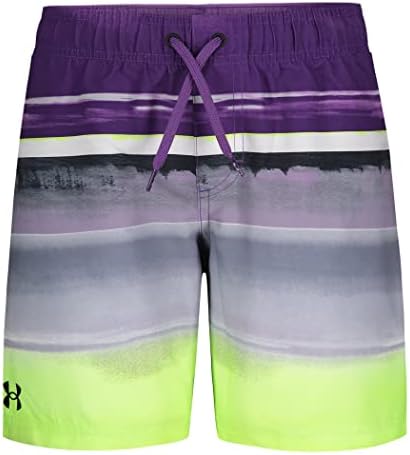 Under Armour Boys' Volley Fashion Swim Trunk, Galaxy Purple Horizon Under Armour