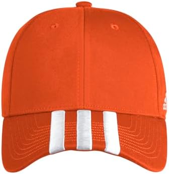 adidas Mens 3 Stripe Adjustable Cap - Orange Adidas