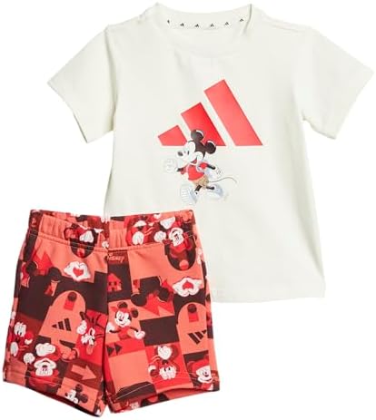 adidas Baby Girls' Disney Mickey Mouse T-Shirt Set Adidas