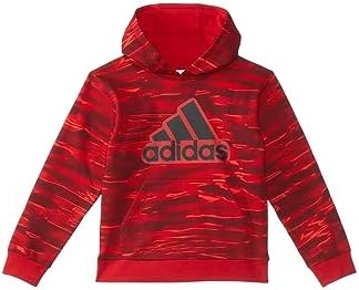 adidas Boy's All Over Print Liquid Camo Hooded Pullover (Big Kids) Adidas