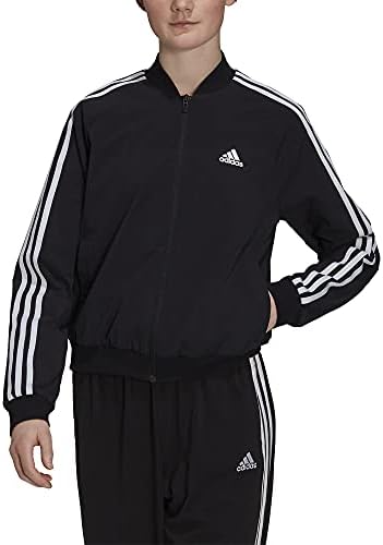 adidas Women's Essentials 3-Stripes Woven Track Jacket Adidas