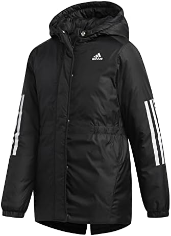 adidas Girls' Hooded Insulated Jacket Coat Adidas