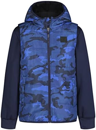 Under Armour Boys' 2fer Lightweight Hoodie, Hybrid Zip-up Jacket with Water Repellent Vest Under Armour