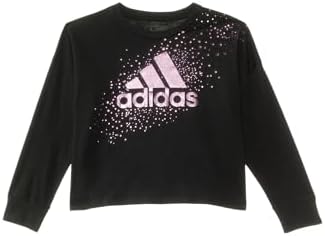 adidas Girls' Long Sleeve Waist Crew Neck Tee(Big Kid) Adidas