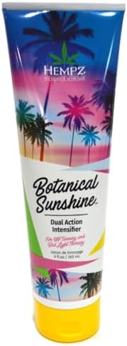 Hempz Botanical Sunshine Dual Action Intensifier for UV Tanning & Red Light Therapy 9oz Hempz