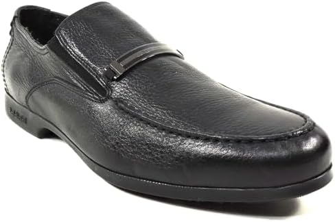 Baldinini Men's Black Leather Comfort Winter Loafers, Size 11 US Baldinini