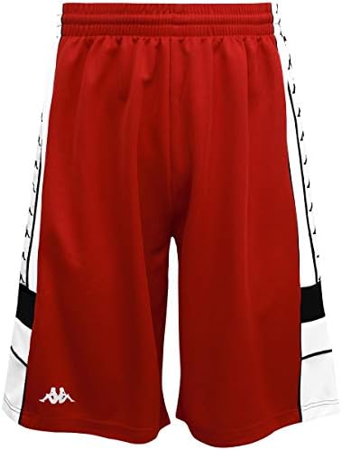 Kappa Mens Shorts White/Red/Black - 3XL US Mens Kappa