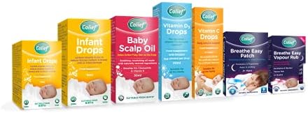 Colief Vitamin C Drops for Babies | Daily Immune Support for Infants Age +1 | Diary, Gluten and Preservative Free | Supports Development of Healthy Bones and Teeth | 600 Drops Colief