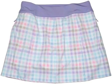 RLX Ralph Lauren Girls Active Gingham Performance Skort Large L 12-14 Purple Polo Ralph Lauren