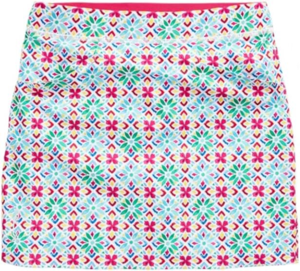 Polo Ralph Lauren RLX Ralph Lauren Kids Girls Active Print Performance Skort Medium 8-10 Multi Polo Ralph Lauren