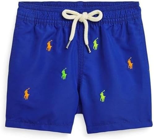 POLO RALPH LAUREN Boys Swim Trunks Little Kids/Big Kids Royal Blue Allover Pony Size 18-20 XL Royal Blue Polo Ralph Lauren