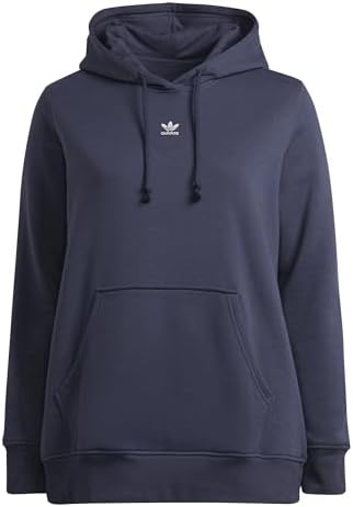 adidas Originals Women's Plus Size Adicolor Essentials Fleece Hoodie, Shadow Navy, 3X adidas Originals