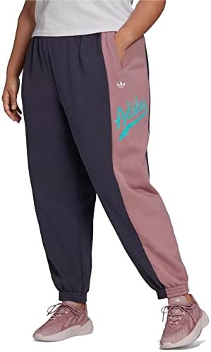 adidas Originals Women's Trefoil Logo Script Cotton French Terry Jogger Sweatpants, Plus Sizes adidas Originals