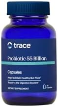 Trace Minerals Probiotic 55 Billion - Gut Health Support Supplement with Probiotics & Prebiotics - Dietary Supplement to Support Healthy Gut Flora & Digestive Health - 30 Capsules (30 Servings) Trace Minerals