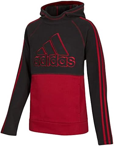 adidas Boy's Micro Fleece Hooded Pullover (Big Kids) Adidas