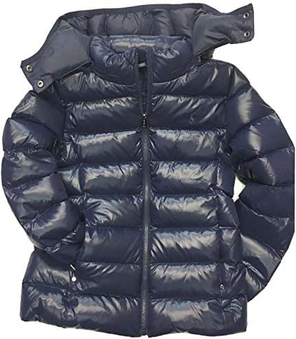 Polo Ralph Lauren Girls Hooded Quilted Down-Filled Coat Jacket Parka Newport Navy 5 Polo Ralph Lauren