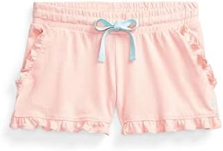 POLO RALPH LAUREN Little Girls Ruffled Jersey Shorts (6X, D_C(9008)/B) Polo Ralph Lauren