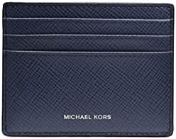 Michael Kors Men’s Harrison Tall Credit Card Case Wallet (Navy) Michael Kors