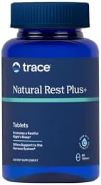 Trace Minerals Natural Rest Plus - Dietary Supplement for Regular & Restful Sleep Support - Health Supplement with Magnesium to Support Relaxation - Herb & Enzyme Blend - 60 Tablets (30 Servings) Trace Minerals