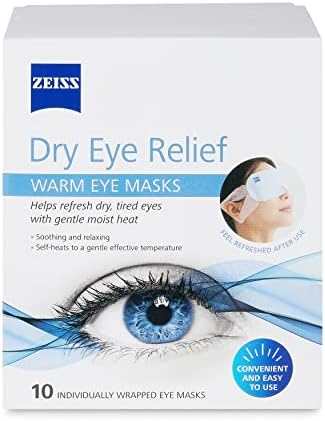 ZEISS Warm Eye Masks, 10 Count for Dry Eye Relief Zeiss