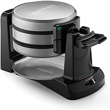 Cuisinart WAF-F40 Double Flip Belgian Waffle Maker, 1400 watts, New Black/Stainless Cuisinart