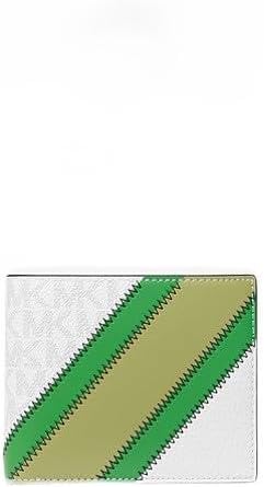 Michael Kors Cooper Logo and Faux Leather Bi-Fold Wallet - Palm Green - Modern, Sporty Design - Unisex Adults Michael Kors