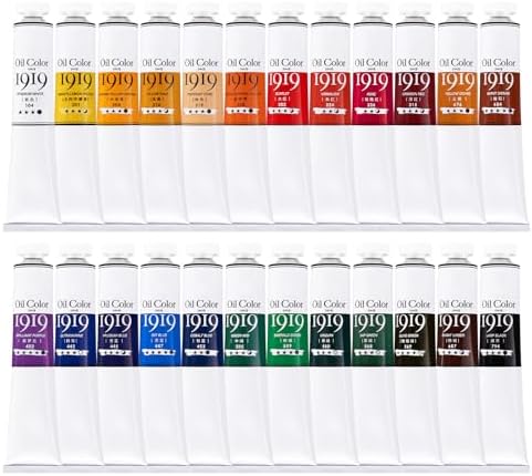 LIGHTWISH Oil Paint,24 Colors 50ml Large Tubes,Smooth and Creamy Texture,Non-Toxic Great Lastfastness Oil Paint Set for Adults and Beginners LIGHTWISH